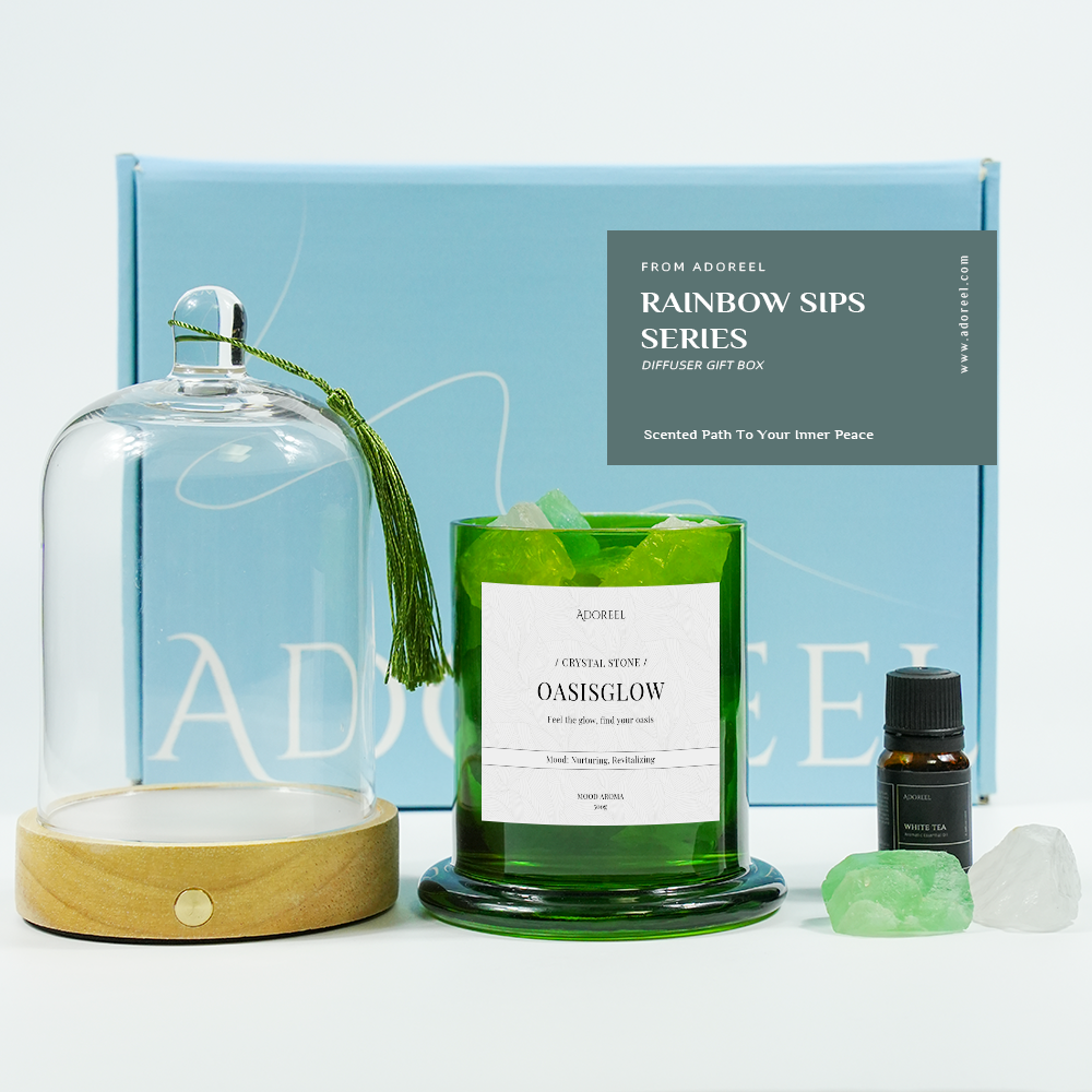 Oasis Glow Crystal Diffuser Gift Box